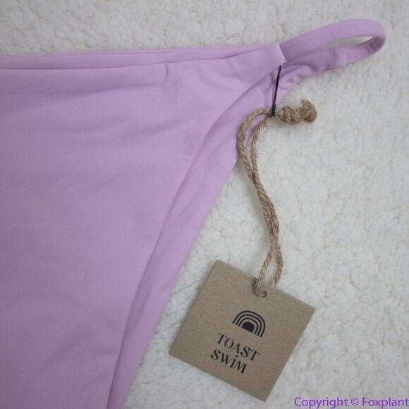 NEW Toast Swim Free People String Bikini Bottom, light purple lilac, S - Picture 8 of 16